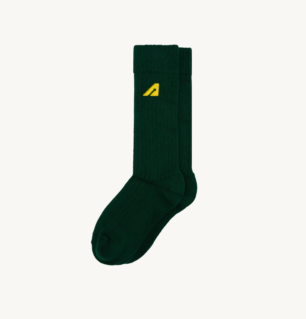 SOCKS IN GREEN KNITTED COTTON