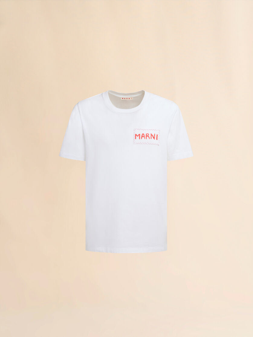 Organic cotton jersey lily white