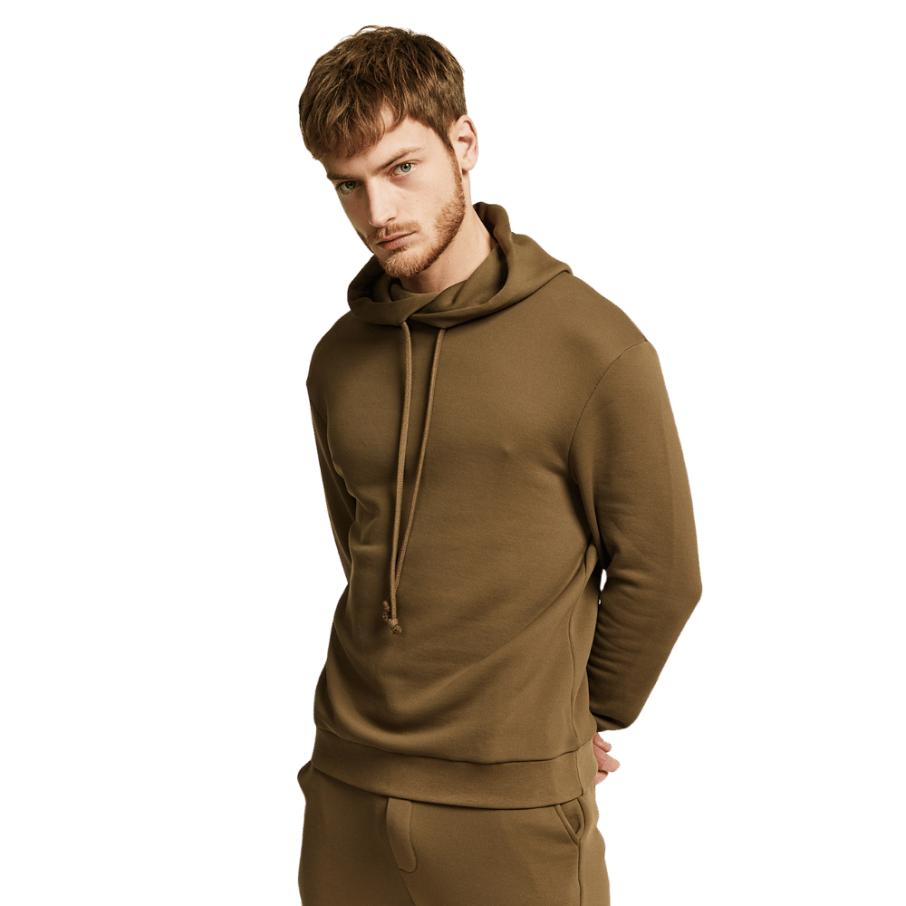 Khaki Kapuzen Sweatshirt