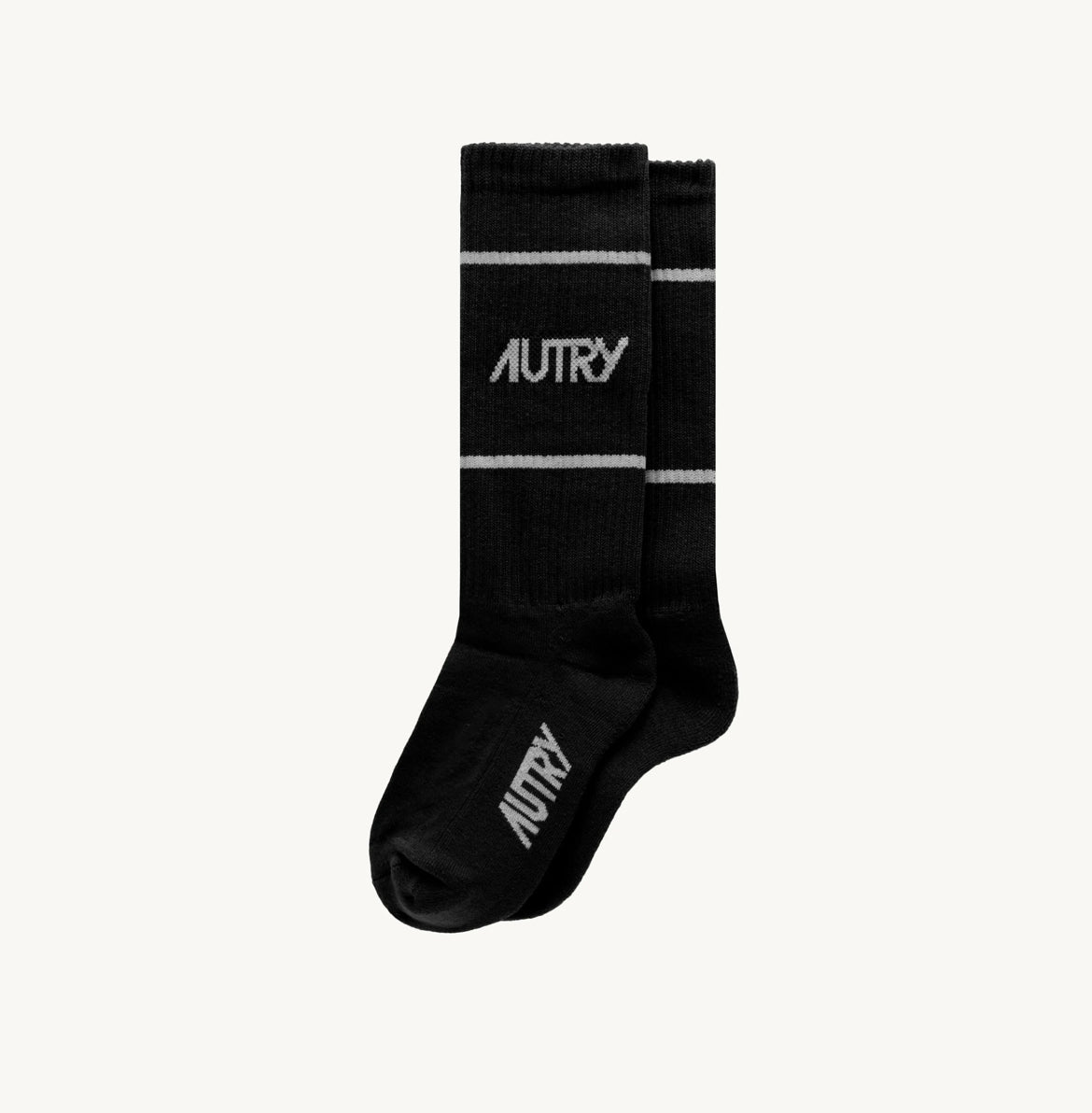 SOCKS IN BLACK COTTON TERRY