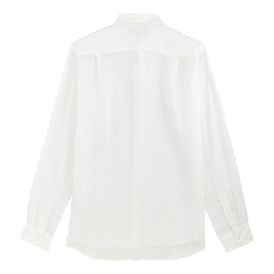 Men linen shirt solid