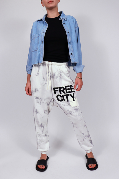 Superbleachout Pocket Sweatpant - white storm