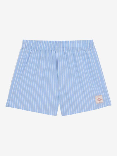 striped woven boxers
