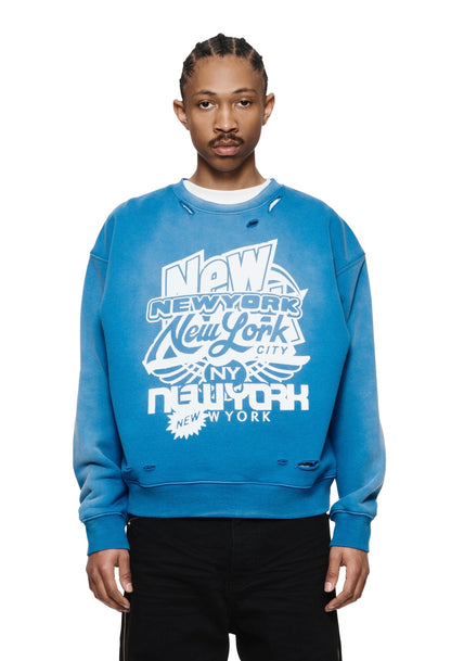 Blue Sweatshirt ‘New York’