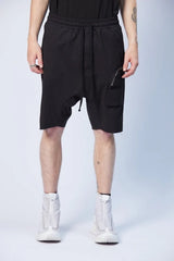 One pocket short - black