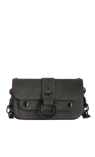 Kate wallet bag - suede grey