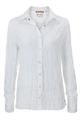 White Flower Emb Shirt