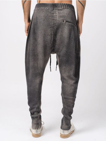 Grey Knitted Pantalone