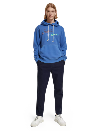 Garment-Dyed Logo Hoodie