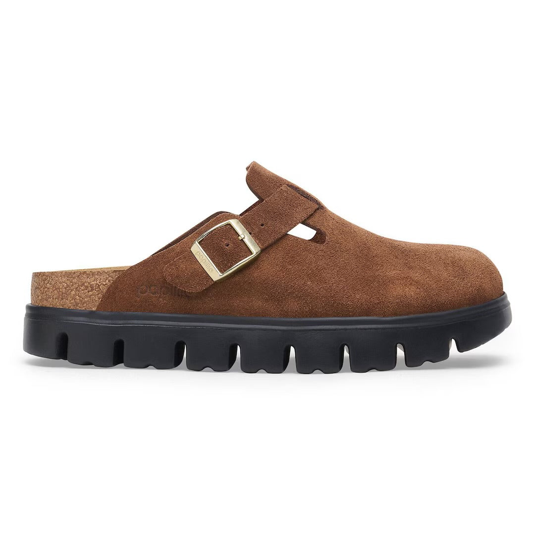 Boston chunky suede leather dark tea