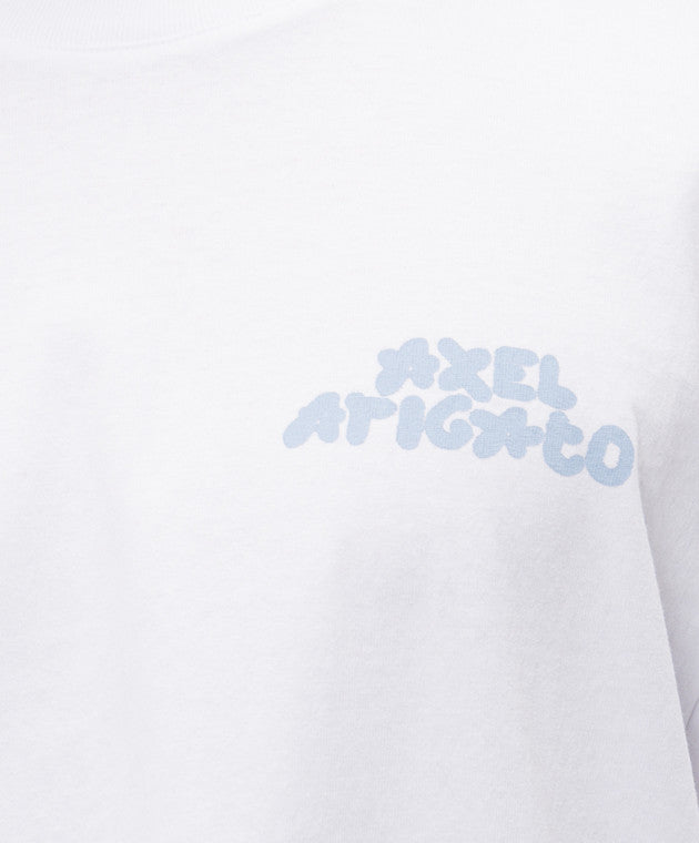 AXEL ARIGATO Soren white T-shirt with logo print