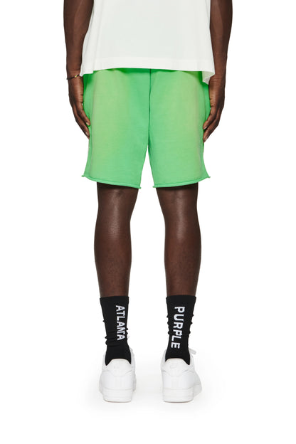 Glitch green sweatshorts