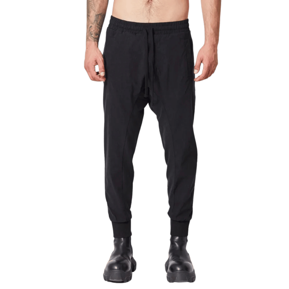 Black Drop Crotch Trousers