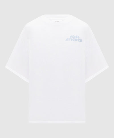 AXEL ARIGATO Soren white T-shirt with logo print