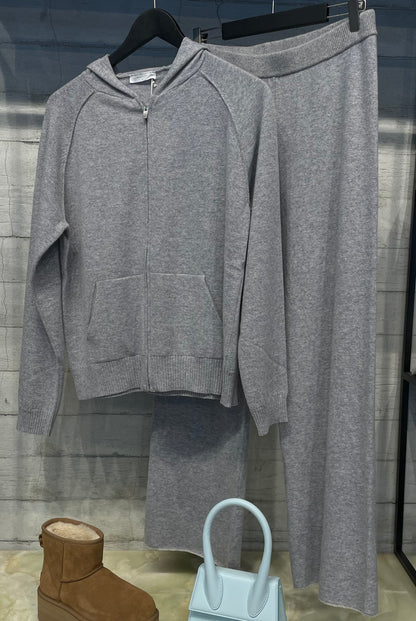 Cashmere hoodie - grey