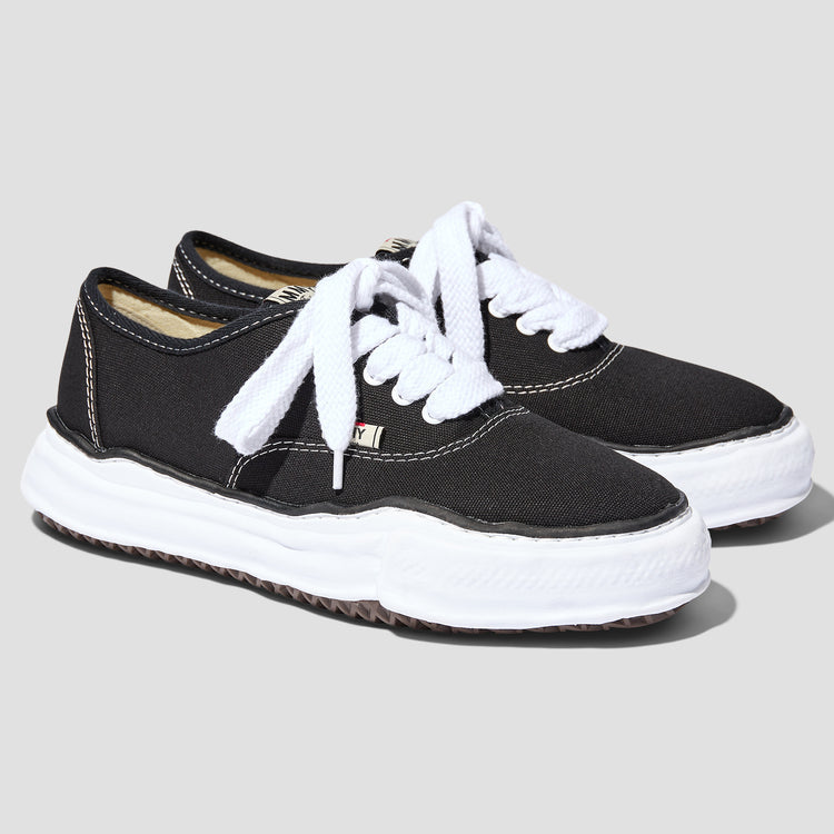 Baker Canvas Low Top Sneakers - Black