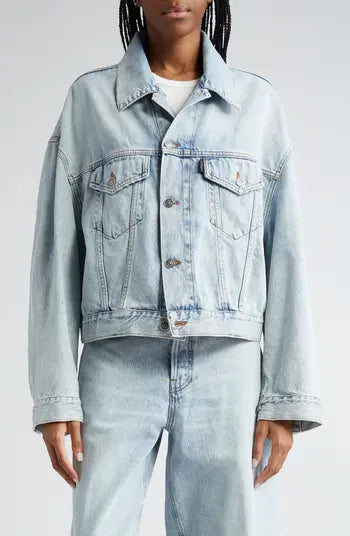 Spencer crop denim jacket