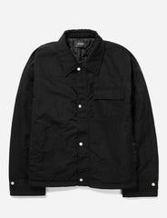 Heavy nylon smart jacket - jet black