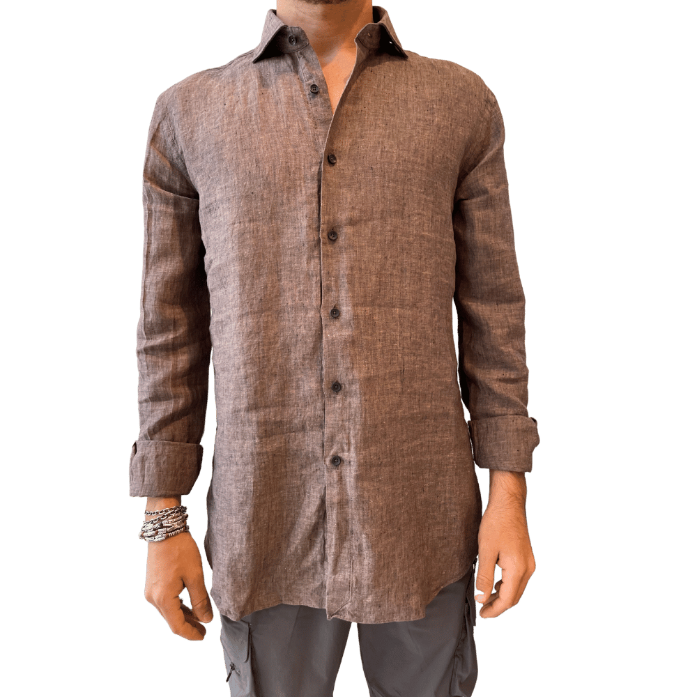 Tailor Buttoned Shirt Chocolate