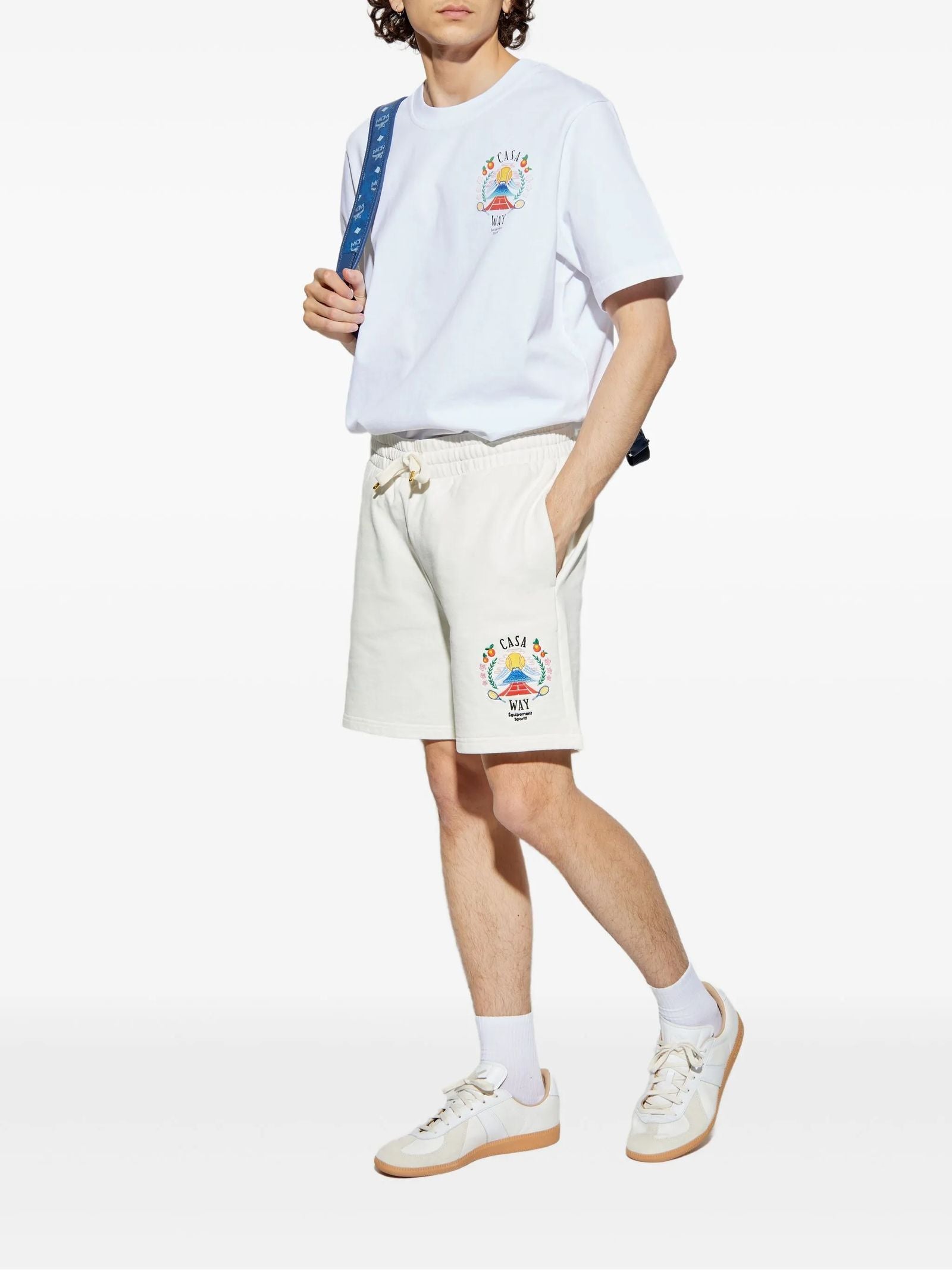 Cotton logo shorts