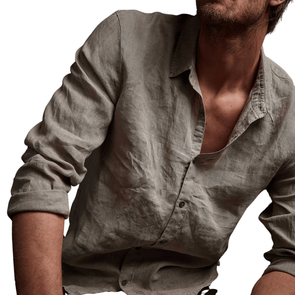 Classic Linen Shirt Silt Pigmen