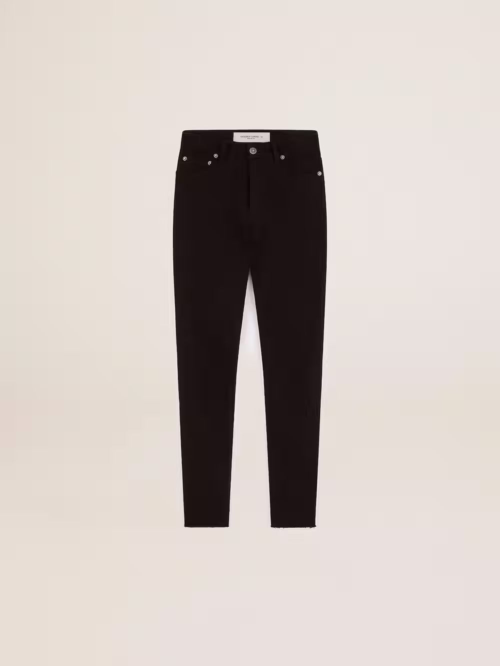 Woman’s black skinny jeans