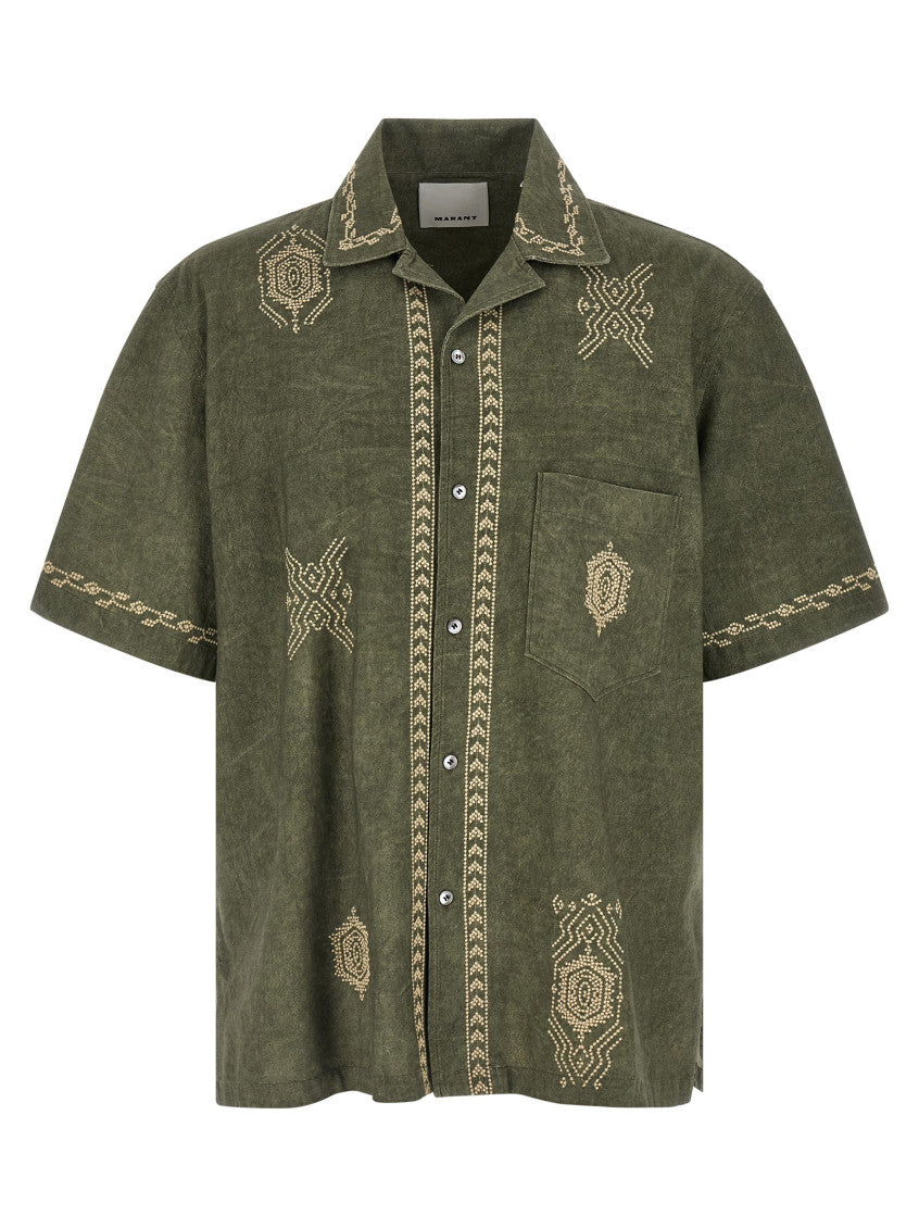 Isabel Marant Green Zekim Shirt