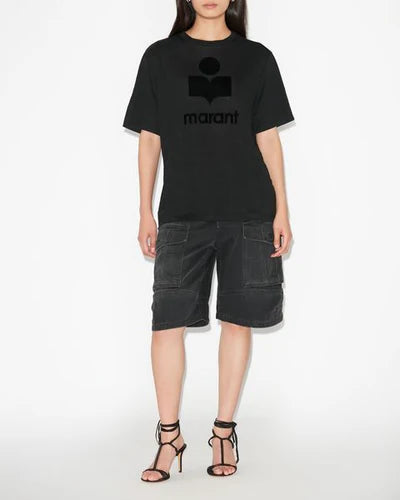 zewel short-sleeve logo t-shirt - black