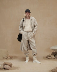 relaxed trouser - smoke
