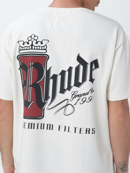 RHUDE Cotton T-Shirt With Logo Rhude