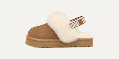 Funkette kids chestnut slipper