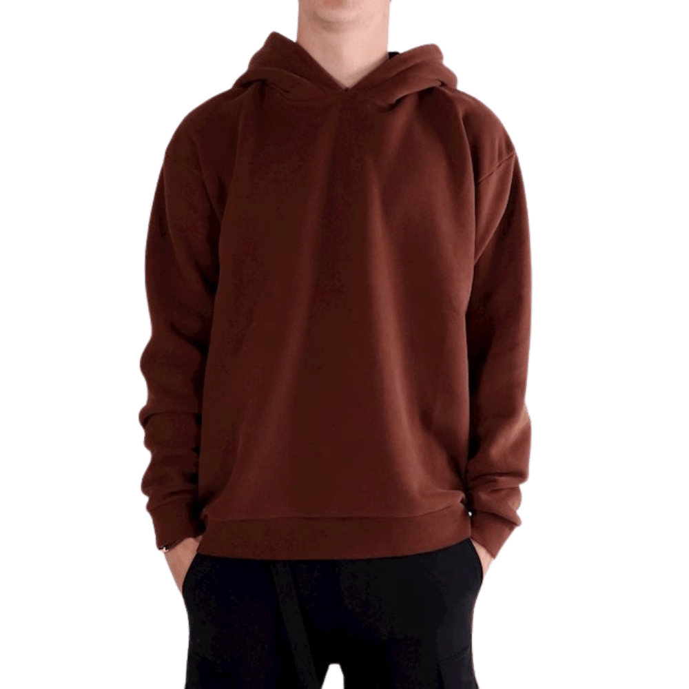 Double Hooded Brown Sweatshirt