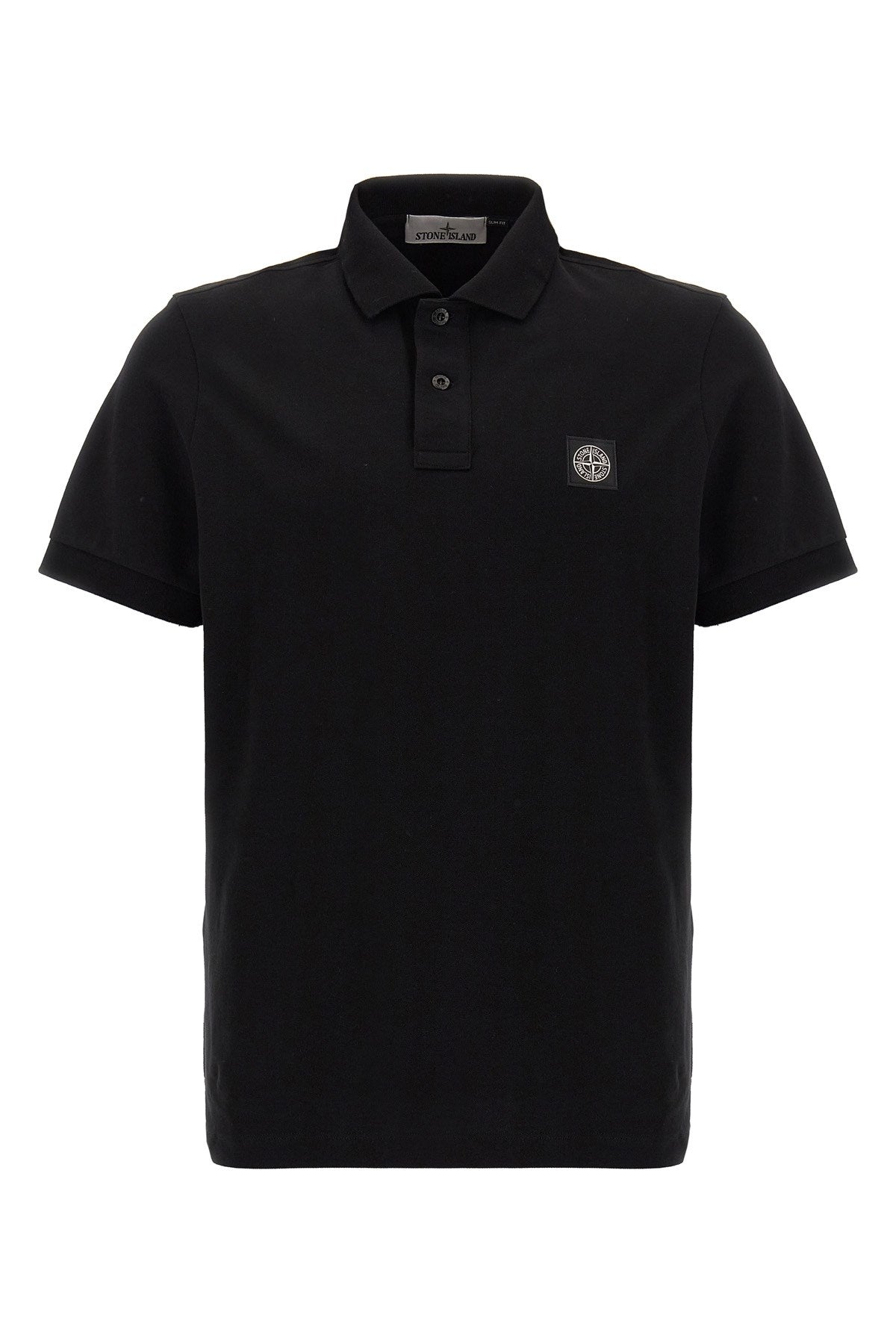 Logo patch polo shirt