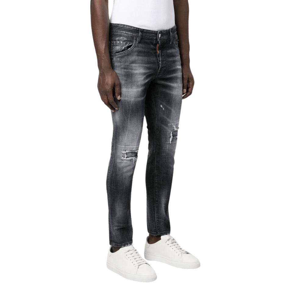 Black Easy Wash Skater Denim Jeans