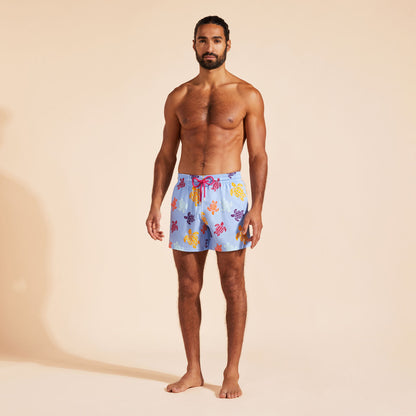 MEN STRETCH SWIM SHORTS TORTUES MULTICOLORES