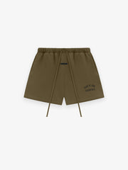 Fleece soccer short - olive