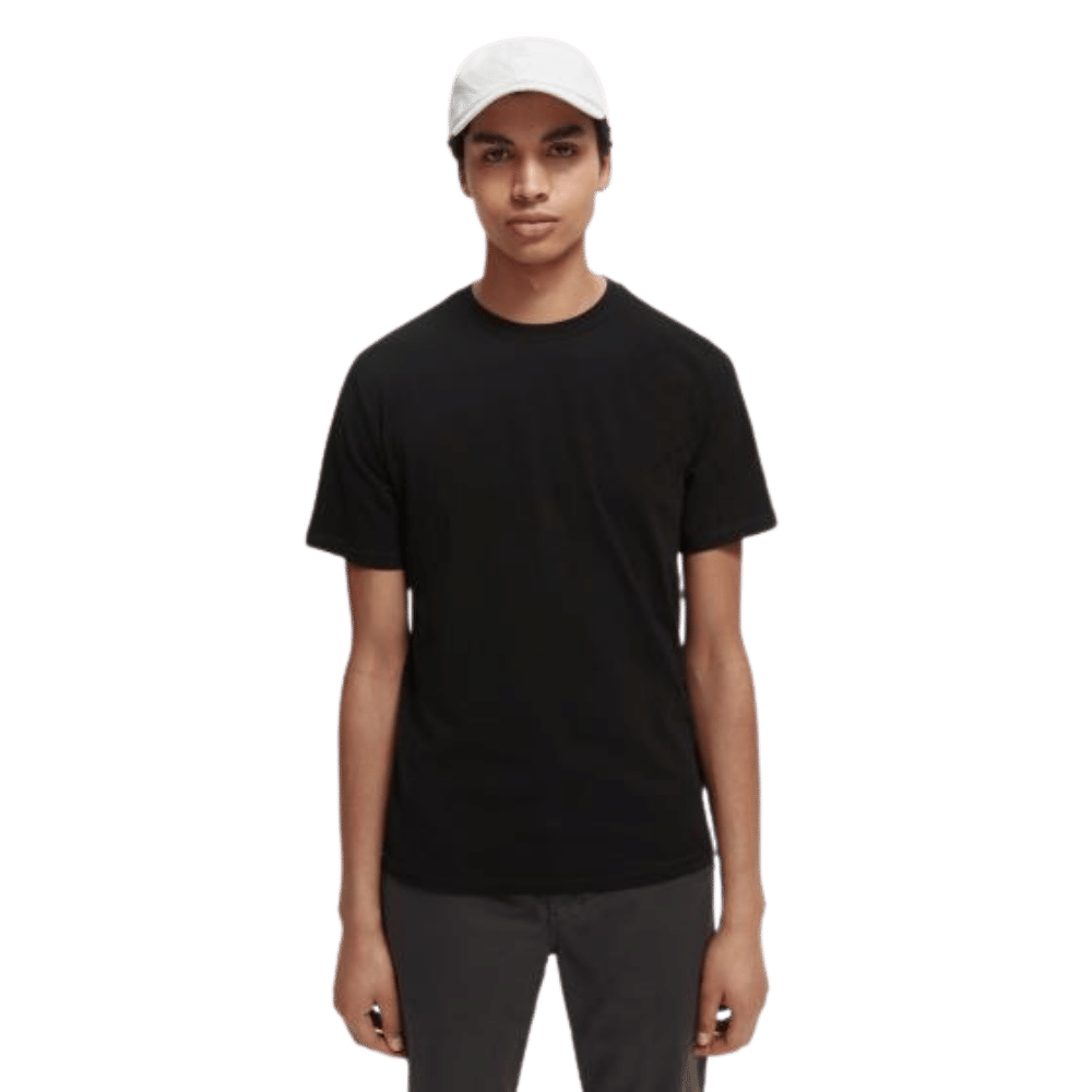 Black Organic Cotton Crewneck T-shirt