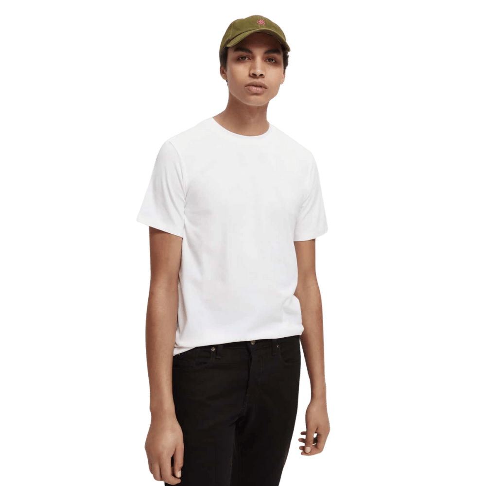 White Organic Cotton Crewneck T-shirt