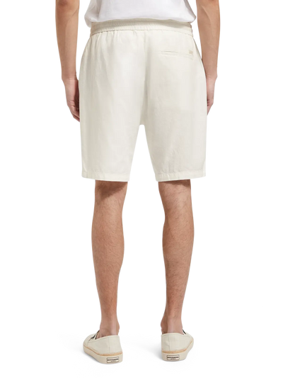 Fave- Cotton/Linen Twill Bermuda - Shell