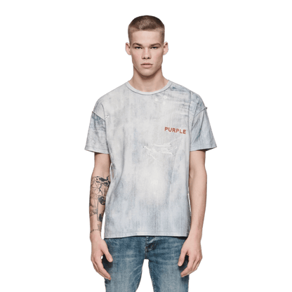 Textured Jersey Tee - Denim