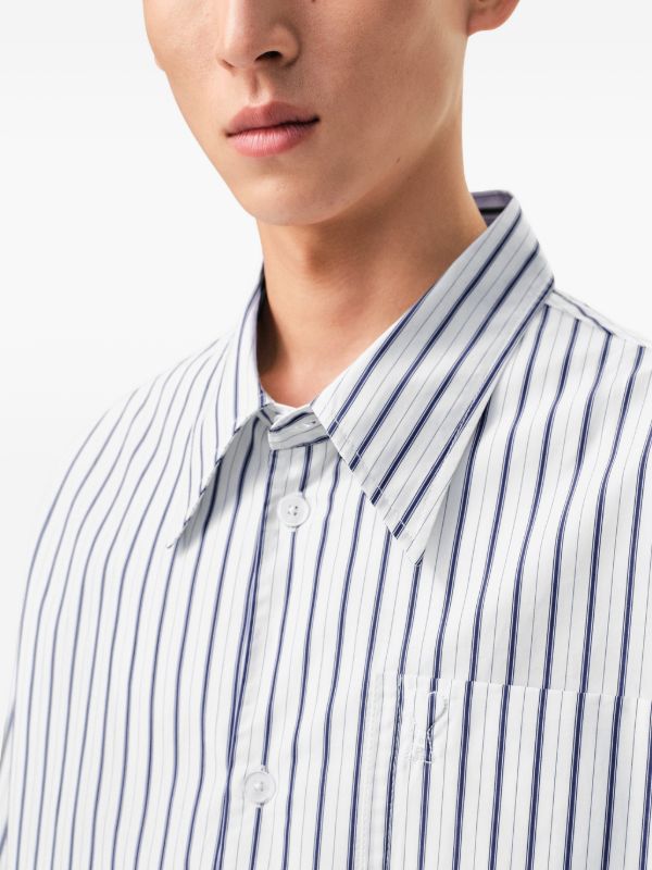 striped cotton short-sleeve Ami De Coeur wide shirt