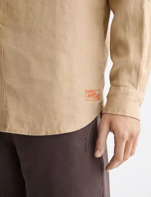 Regular fit linen shirt