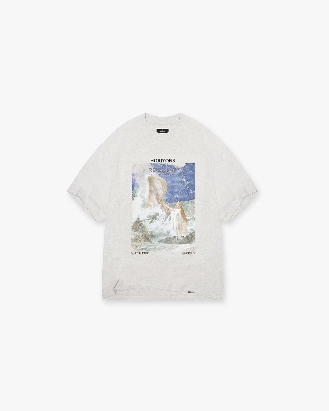 Higher truth t-shirt cream marl