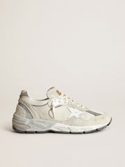 men's Running Dad-Star in white mesh and suede