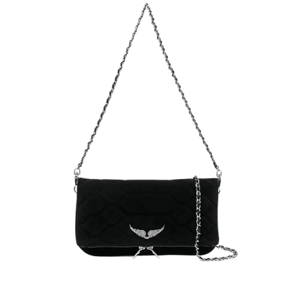 Rock XL Mat Suede Bag - Noir