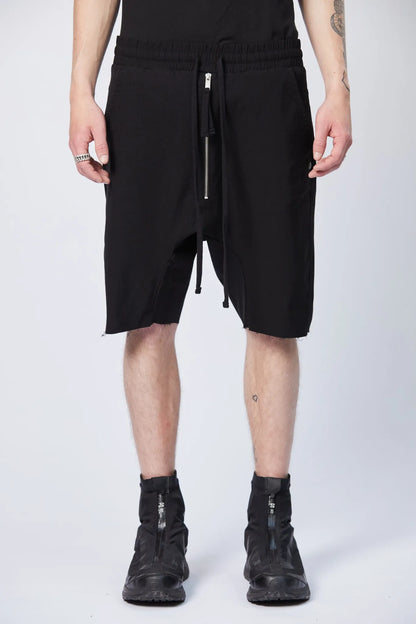 Zipper shorts - black