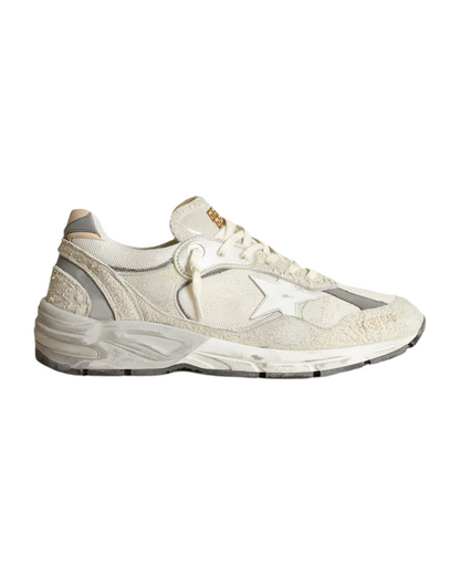 men's Running Dad-Star in white mesh and suede