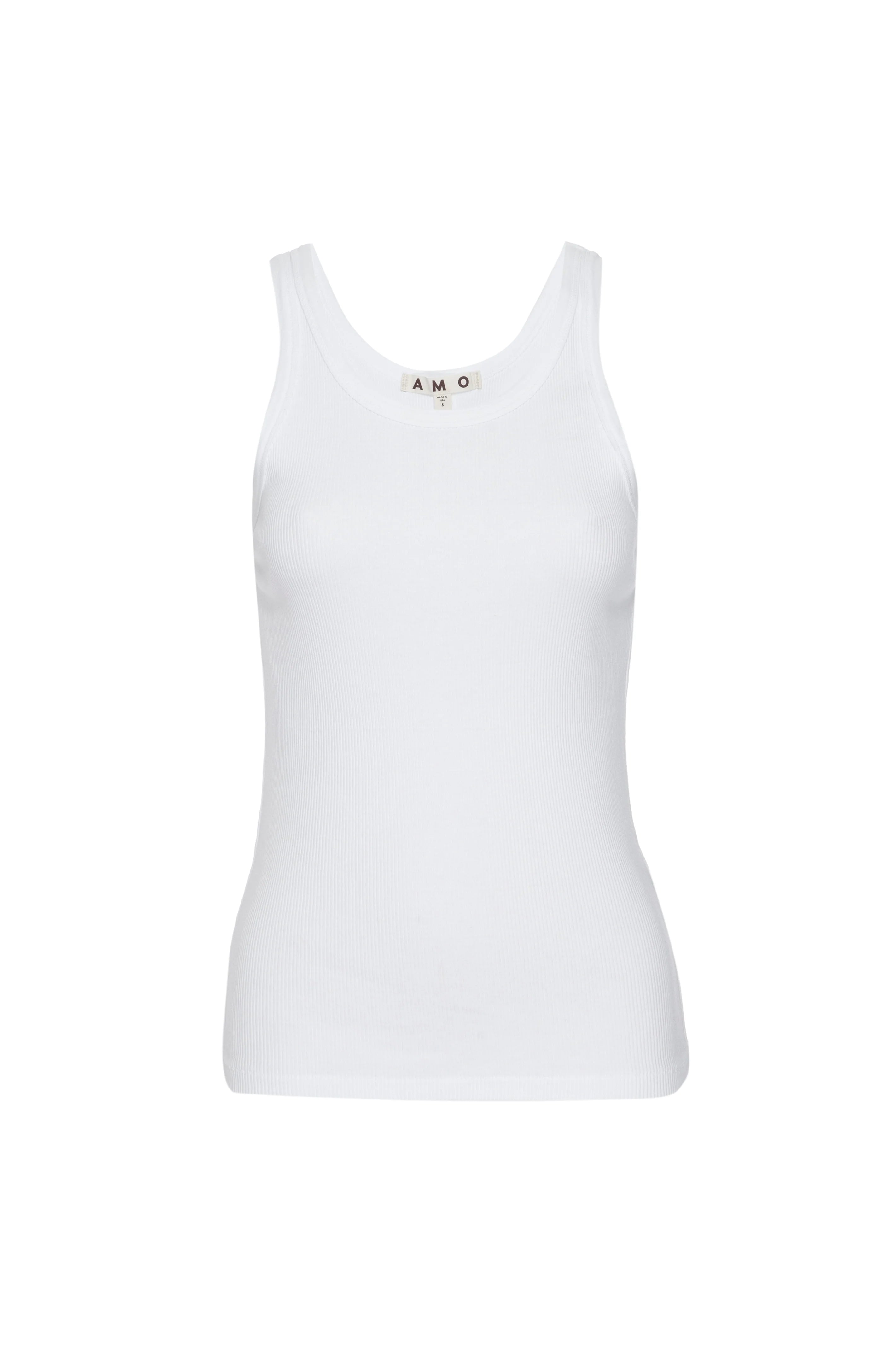 Long white rib tank