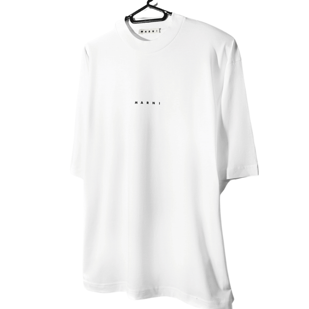 Logo Organic Cotton Jersey - Lilly White