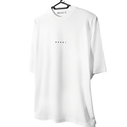 Logo Organic Cotton Jersey - Lilly White